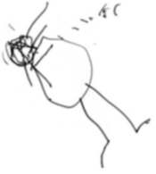 "Кривая Б.", рисунок Лены