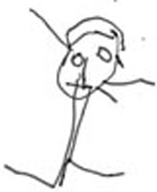 "Личико на ножках", художник Лена