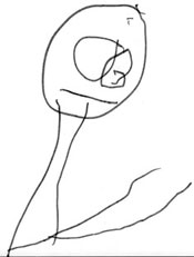 "Лыжник", 
художник Лена